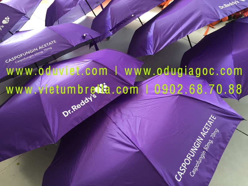 xưởng sản xuất ô dù cầm tay in logo quảng cáo
